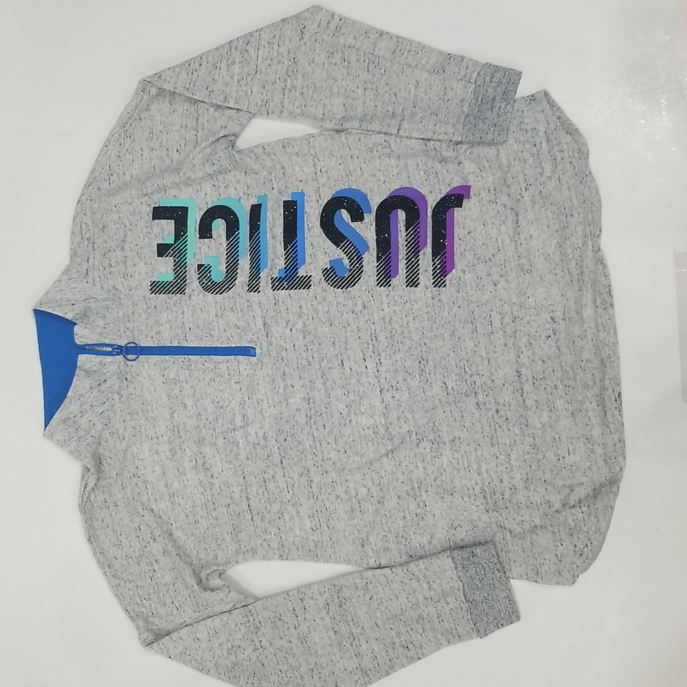 Justice Mock Neck Sweatshirt